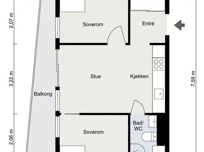 2br At Tjuvhomen With Sea View 아파트 오슬로